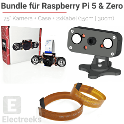 Raspberry Pi 5 & Zero Kamera Bundle mit Gehäuse und Kabel