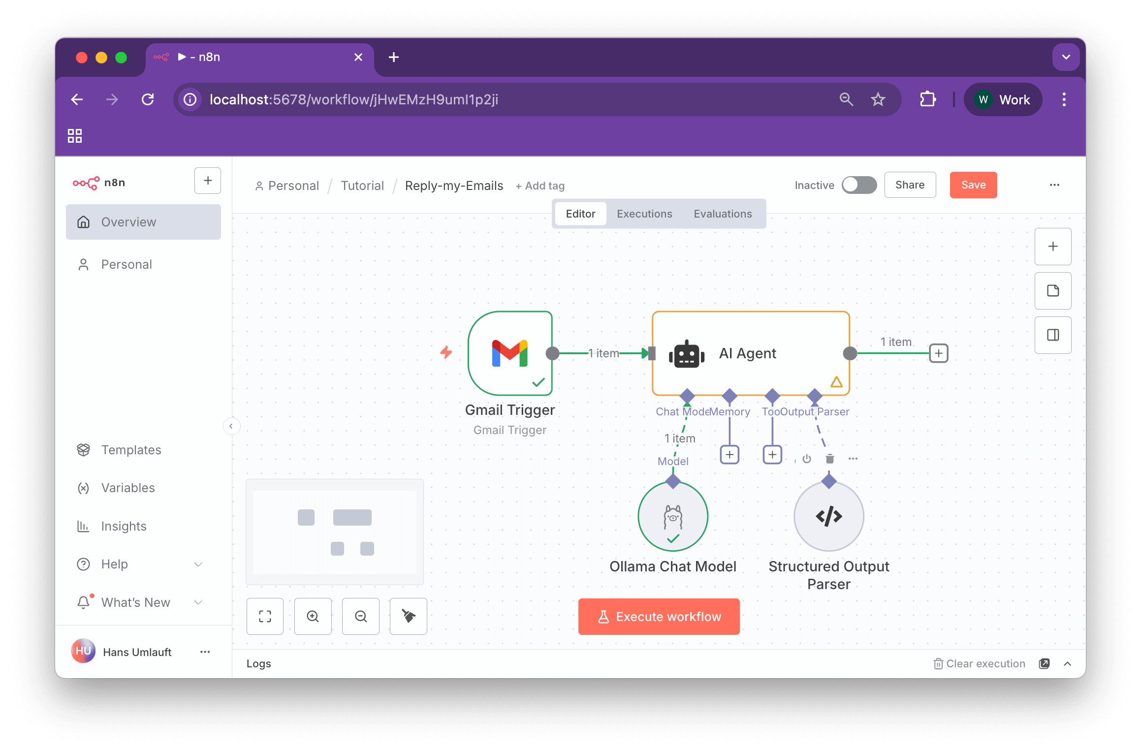 n8n-categorize-email-kategorisieren-ki-agent-ai-workflow