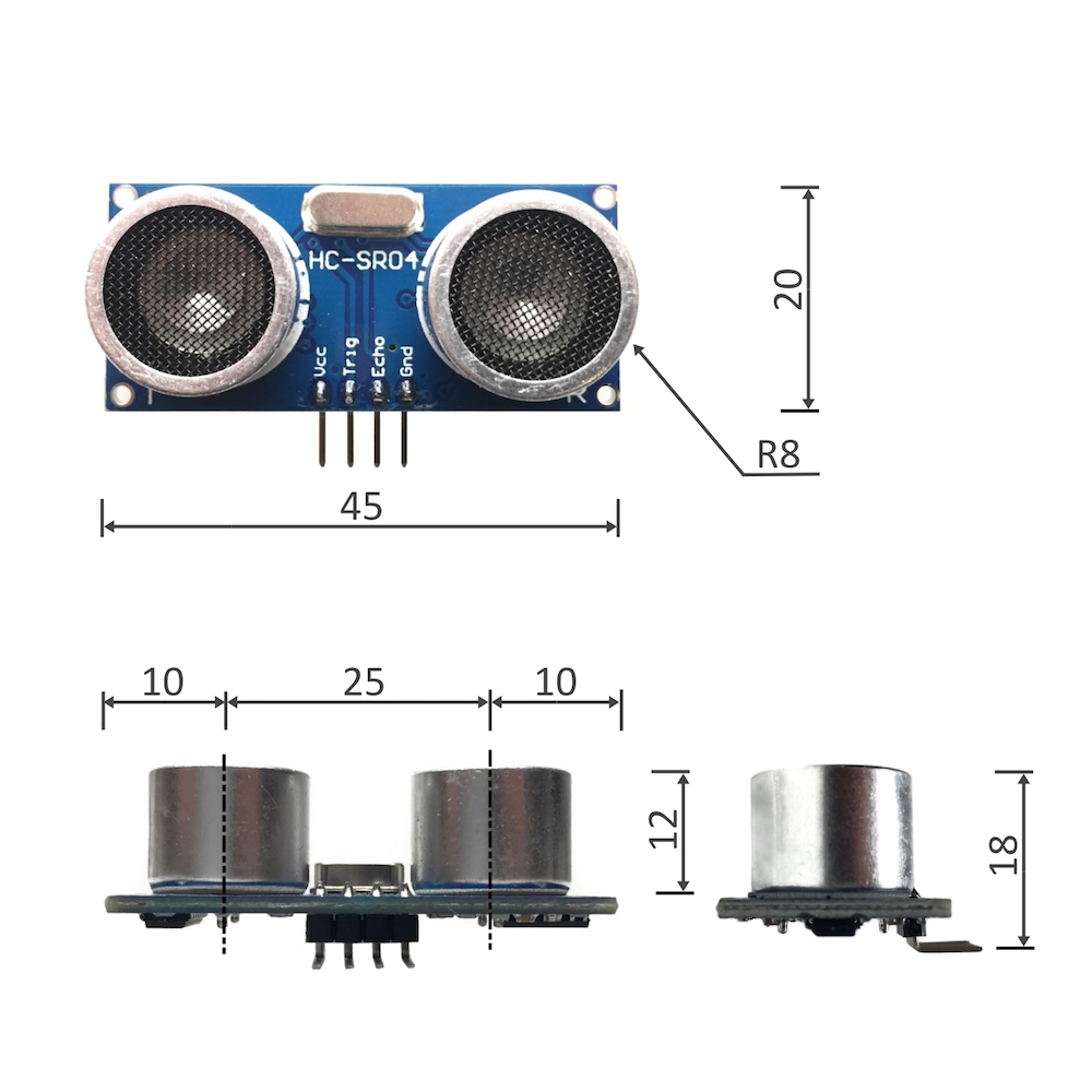 HC-SR04 Ultraschall Modul Abstandssensor Robotik Elektronik Kompatibel Raspberry